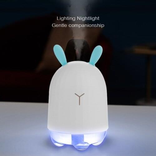 Mini Air Humidifier USB Ultrasonic Nano Atomizer Air Diffuser Home Office Air Moisturizing Low Noise Purifier Night Light 42D
