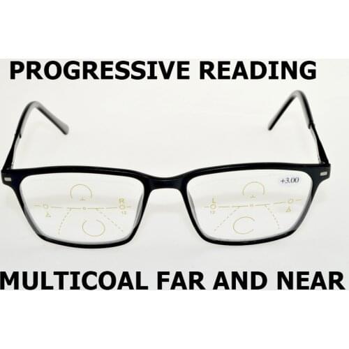 2019 Sale Occhiali Da Lettura Large Frame Men Women Progressive Bifocal Multifocal Automatic Reading Glasses +1 +1.5 +2 +2.5 +3