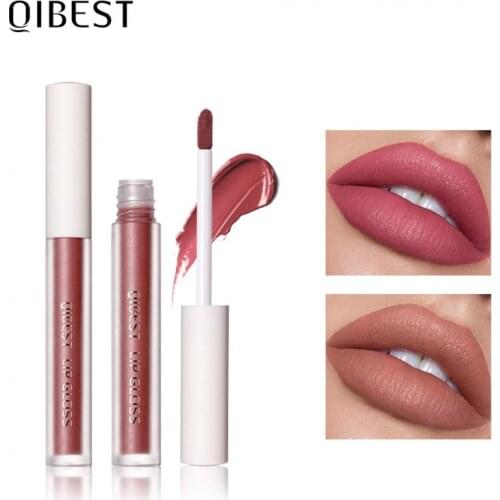 QIBEST Lip Gloss Set Lipstick Set Natural Moisturizing Long Lasting Lip Gloss Sexy Lip Glaze Velvet Matte Lip Makeup TSLM1