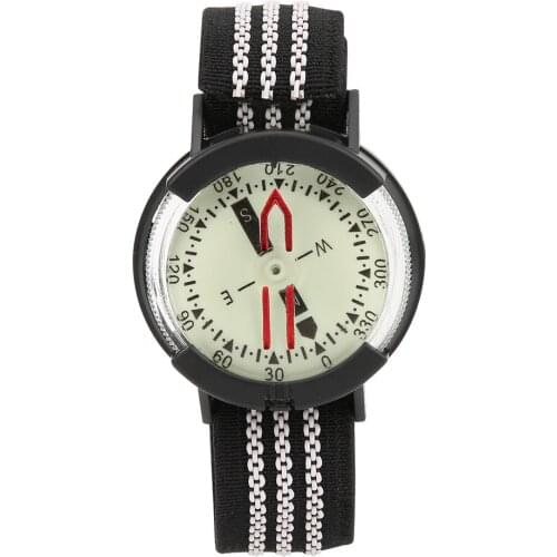 Outdoor Waterproof Compass Luminous Adjustable Dial Watch for Camping Diving Hiking