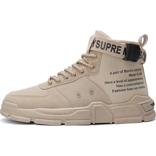 2021 Autumn Winter New Street Style Motorcycle Boots for Man Comfortable Slip-on Low Heel Casual Shoes with Platform for Outside