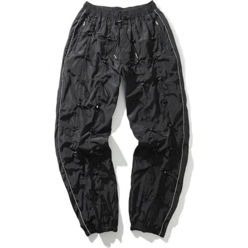 Autumn Streetwear New Casual Loose Pantsmens and Womens Wear High-Quality Functional Drawstring Sweatpants 2021