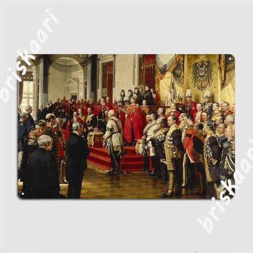 Kaiser Wilhelm Ii At Opening Of Parliament 1888 Metal Signs Cinema Living Room Wall Customize Tin sign Posters