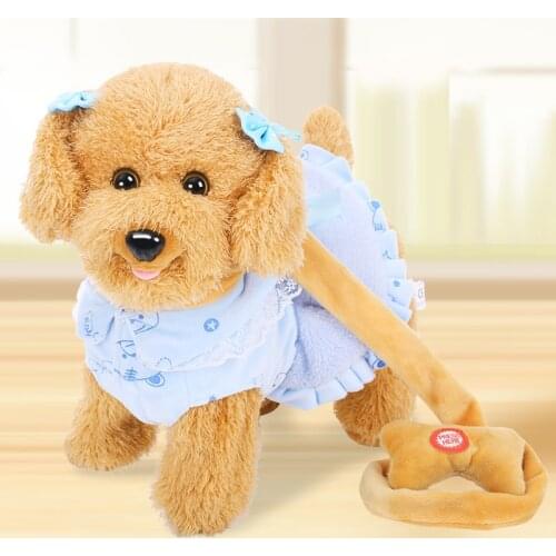 Robot Music Dog Toys Electronic Plush Cute Puppy Toy Sing Songs Walk Bark Dance Animal Funny Soft Pet For Children Birthday Gift