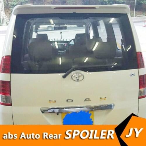 For toyota NOAH/VOXY spoiler 2001-2006 noah/Voxy spoiler with light ABS plastic materail unpainted spoiler for noah/ voxy