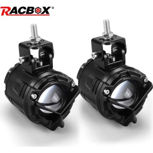 Led Spotlights Car Work Light Hi/Lo Beam Motorcycle Headlight Fog Lights White Yellow Fog Lamp For Motorbike ATV UTV Trucks 80W