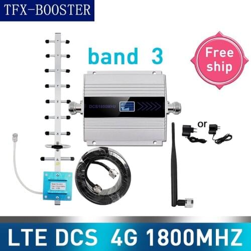 TFX-BOOSTER LTE DCS Cellular Repeater GSM 60dB Gain 2G Amplificador 15M Cable 4G Moblie Phone Signal Booster 1800MHZ