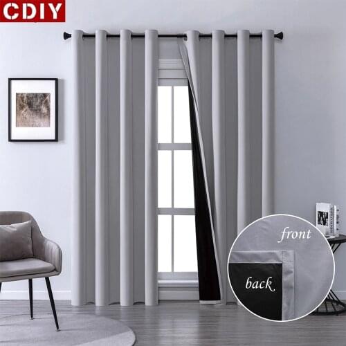 CDIY Outdoor 100% Blackout Curtains Modern Waterproof Curtains For Garden Thick Bedroom Curtains Drapes Gazebo Curtain Panels