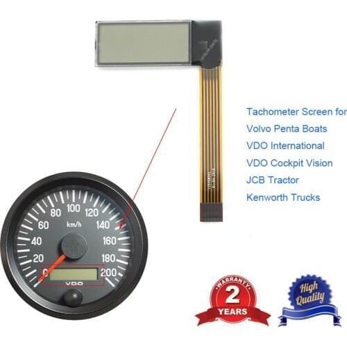 VDO Tachometer LCD Display Screen for Kenworth Truck JCB Volvo Penta Boat Yanmar Marine hour meter display