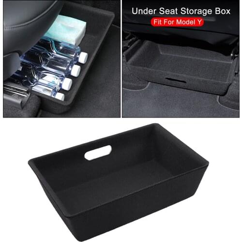Under Seat Storage Box Organizer Container Compatible with Tesla Model Y Interior Modification Parts Acc