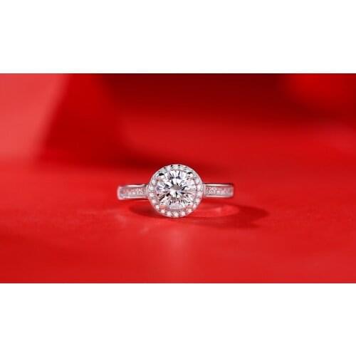 Yulaili Fashion Atmosphere White Color Ring Classic Round 1ct Rings Romance Female Gifts Free Shipping