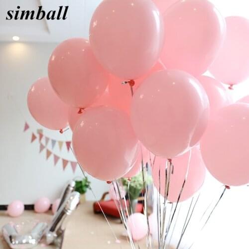 10pcs 2.3g Lady Pink Baby Girl Princess Latex Balloons Wedding Decoration Balls Helium Inflatable Round Birthday Party Supplies