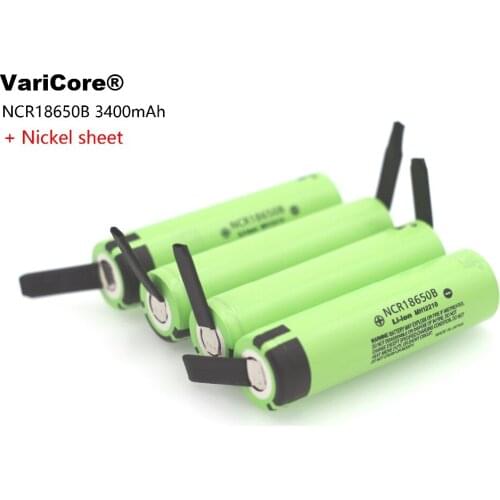 100% brand new Original NCR18650B 3.7V 3400 mAh 18650 rechargeable lithium battery battery nickel welding sheet