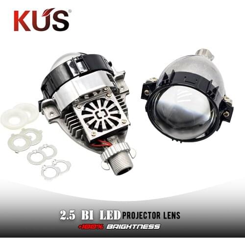 2.5 inch Bi LED Lens Headlight H1 H4 H7 9005 9006 Universal Projector LED For Auto Car Motorcycle Lights Accessories Retrofit