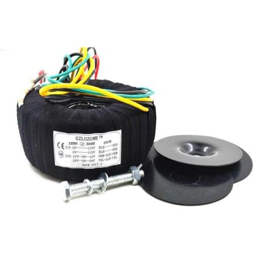 200VA ( 200W ) Black Cloth Toroid Transformer For NAP140 Amp 28V-0-28V 12V-0-12V