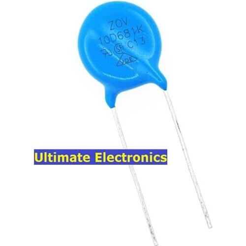 50pcs Varistors 10D681K 680V Metal voltage dependent resistor