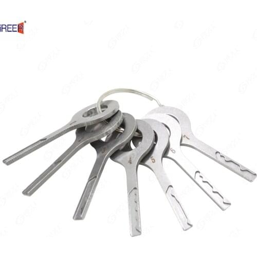 7PCS/lot Car Door Lock HU66 Auto Locksmith Tool for Volkswagen Skoda key lock