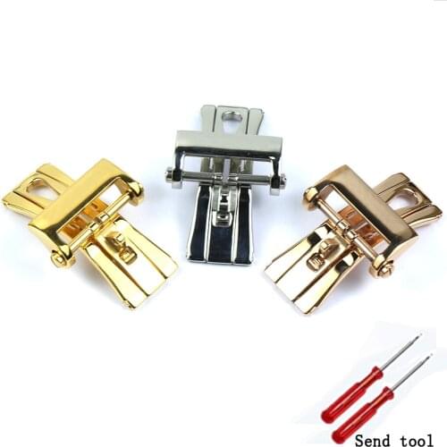 Watch accessories waterproof stainless steel buckle suitable for Blancpain folding buckle watch butterfly buckle 20mm 22mm