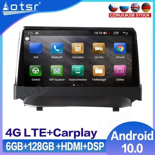 Android Radio For Ford Fiesta 2008 2009 2010 2011 -2016 GPS Navigation Touch Screen 6GB+128GB Multimedia Player Audio Carplay HD