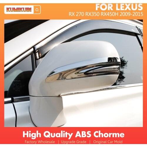 Car Styling For Lexus RX 270 RX350 RX450h Accessories 2009-2015 Car Rearview Mirror Cover Trim Strips External Protector 2pcs