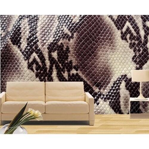 Custom large murals,Texture Snakes wallpapers,ktv bar living room tv sofa wall bedroom papel de parede wall paper mural 3d
