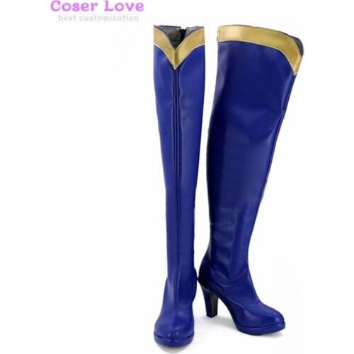 KonoSuba Gods Blessing on this Wonderful World Aqua Akua Cosplay Boots shoes Halloween Christmas party Shoes