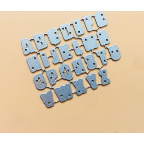 Alphabet Letter Metal Cutting Dies Stencil Scrapbooking DIY Album Stamp Paper