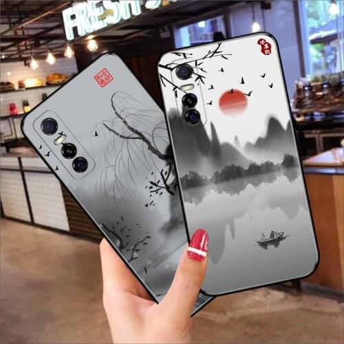 Cartoon Painting Case For VIVO S7e,TPU Painted Mobile Phone Shell Lovely Color Painting Case.12 Colors