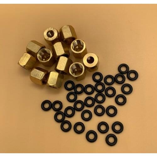 Ink dumper filter connector with O ring for epson TX800 XP600 5113 DX4 DX5 DX7 printhead ink damper adapter with screw nut