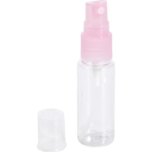 20ml Travel Transparent Plastic Perfume Atomizer Empty Spray Bottle Mini Empty Spray Container Travel Bottles Random Color