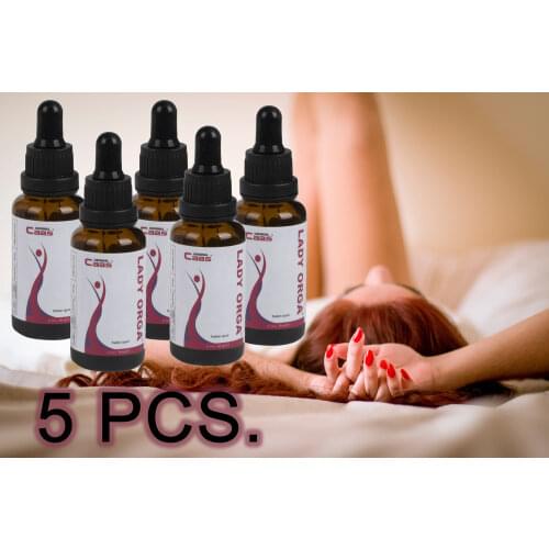LADY ORGA- 5 PCS. Love Drops, Love Drink, Decals Correcting Peaceful Nights Are Only For Women 5-7 Drops Under The Tongue