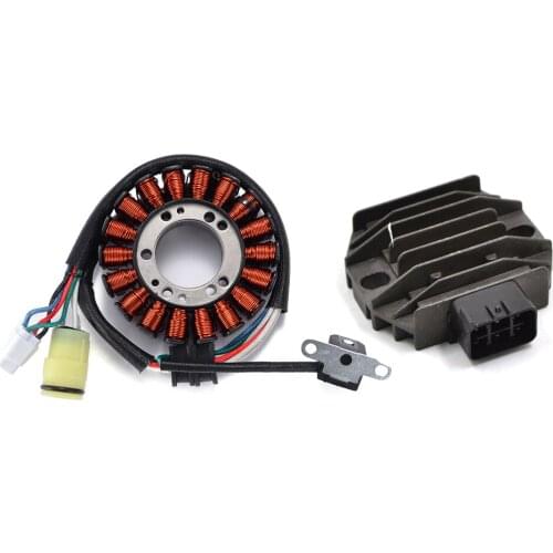 Motorcycle Regulator Rectifier and Magneto Stator Coil Generator for Yamaha ATV RAPTOR 660 YFM660 2001 2002 2003 2004 2005