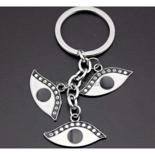 New 1PC Fashion Alloy Design Beautiful Eyes Keychains Keyrings Girl Womens Bag Charms Pendant Gift MO100