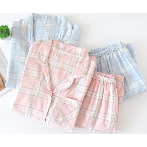 Cotton Women Pajamas Sets Nightwear Casual Soft Cartoon Printing Pyjamas Sleepwear Female Pyjamas Print Homewear