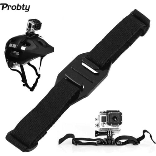 Probty Vented Adjustable Helmet Strap Head Belt Go Pro Mount Holder Adapter for Gopro Hero 4/3+/3/2/1 Camera