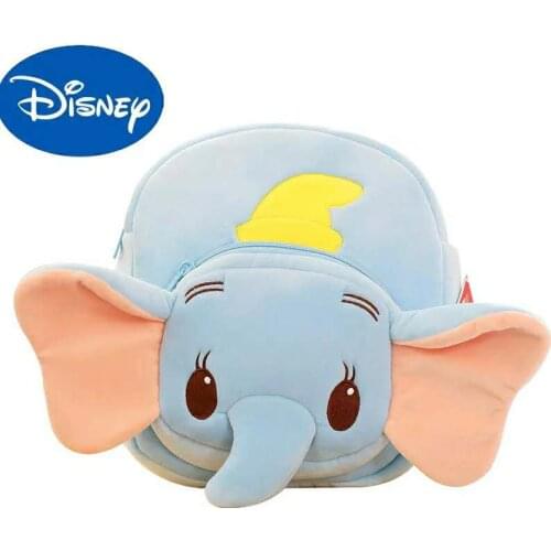 DISNEY Flying Elephant Animal Plush Backpack Baby Toy School Bag 25X28cm Kids Outdoor Travel Pack Student Kindergarten Soft Bac