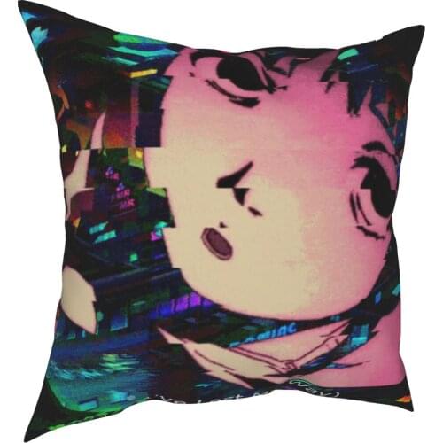 Serial Experiments Lain Pillowcover Home Decor Cushions Throw Pillow for Living Room Polyester Double-sided Printing Novelty