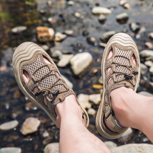 Vietnam Sandals Sandalias Transpirables Sandalen Herren Sandals Men Summer Safety Sport Shoes Sandalle Homme Sandles For