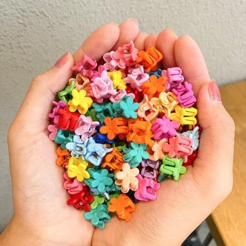 30/50PCS/Set Cute Colorful Flower Star Mickey Small Hair Claws For Girls Sweet Headband Hair Clips Kids Fashion Hair Accessories
