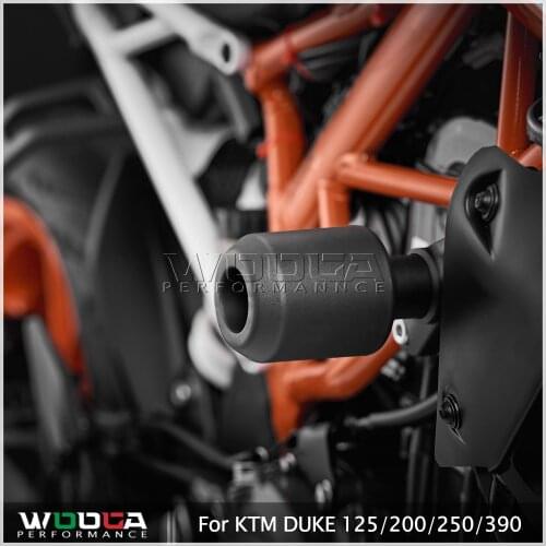 WOOGA Frame Slider Crash Pad Protector Falling Protection For KTM DUKE 125 200 250 390 2017 2018 2019 2020 2021