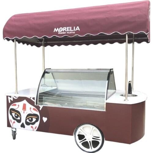 Factory supply custom R404 freezer showcase hard ice cream display price