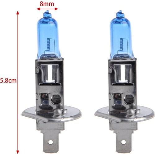 1 Pair Car Headlight H1 Lamp Super White Car Halogen Bulb 100W Fog Light DC 12V Dropshipping