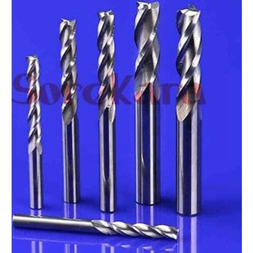 3.175*28mm CNC Tool 3 Flutes Blade Router Bit Milling Cutter HSS Carbide End Mill Engraving Bits