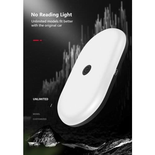 Car Reading Light Rechargeable Magnetic LED Auto Styling Night Light Car Interior Light Ceiling Lamp Car Accessories Car-styling