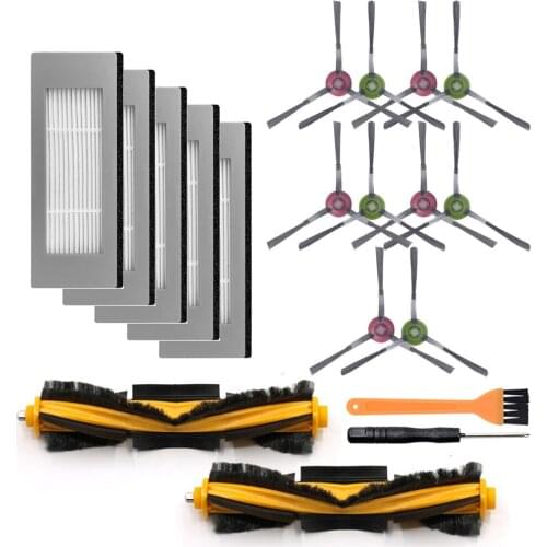 Side Brushes Hepa Filter Roller Brush for ECOVACS ozmo900 Robotic Vacuum Cleaner Rolling Brushes Filters for ECOVACS ozmo900