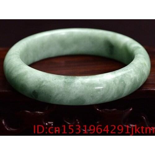 Jade Bangle Bracelet Natural Women for Men Fashion Green Charm Chinese Amulet Jewelry 5A+ Gifts