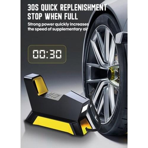 Carsun Car Space Capsule for Car Tires Tire Inflator 12V LED Flashlight