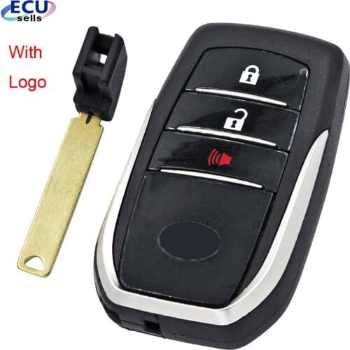 2+1 Button Smart Remote Key Case shell for Toyota TOY12 Blade