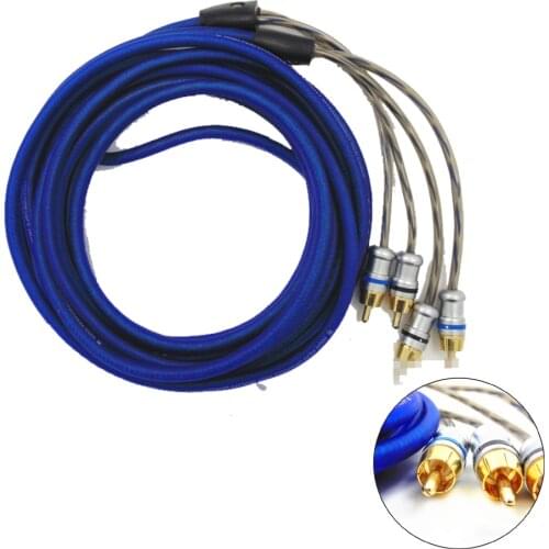 Speaker cacle subwoofer Converter amplifier subwoofer Audio Cable TV DVD Amplifier RCA to 2 RCA