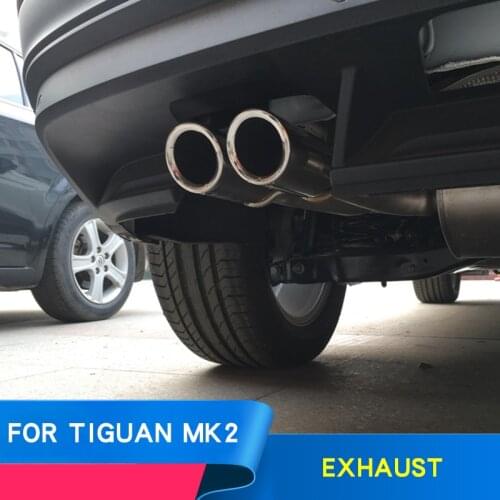 FOR Volkswagen Tiguan exhaust pipe tail throat Tiguan MK2 tailpipe silencer 2019 Tiguan modified car accessories